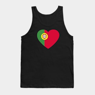 I Love Portugal // Heart-Shaped Portuguese Flag Tank Top